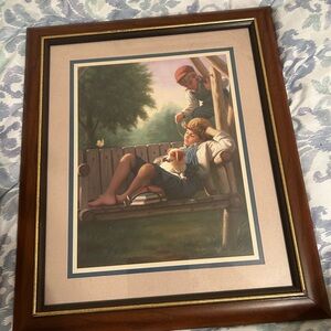 Home Interiors Brown and Black Framed Art